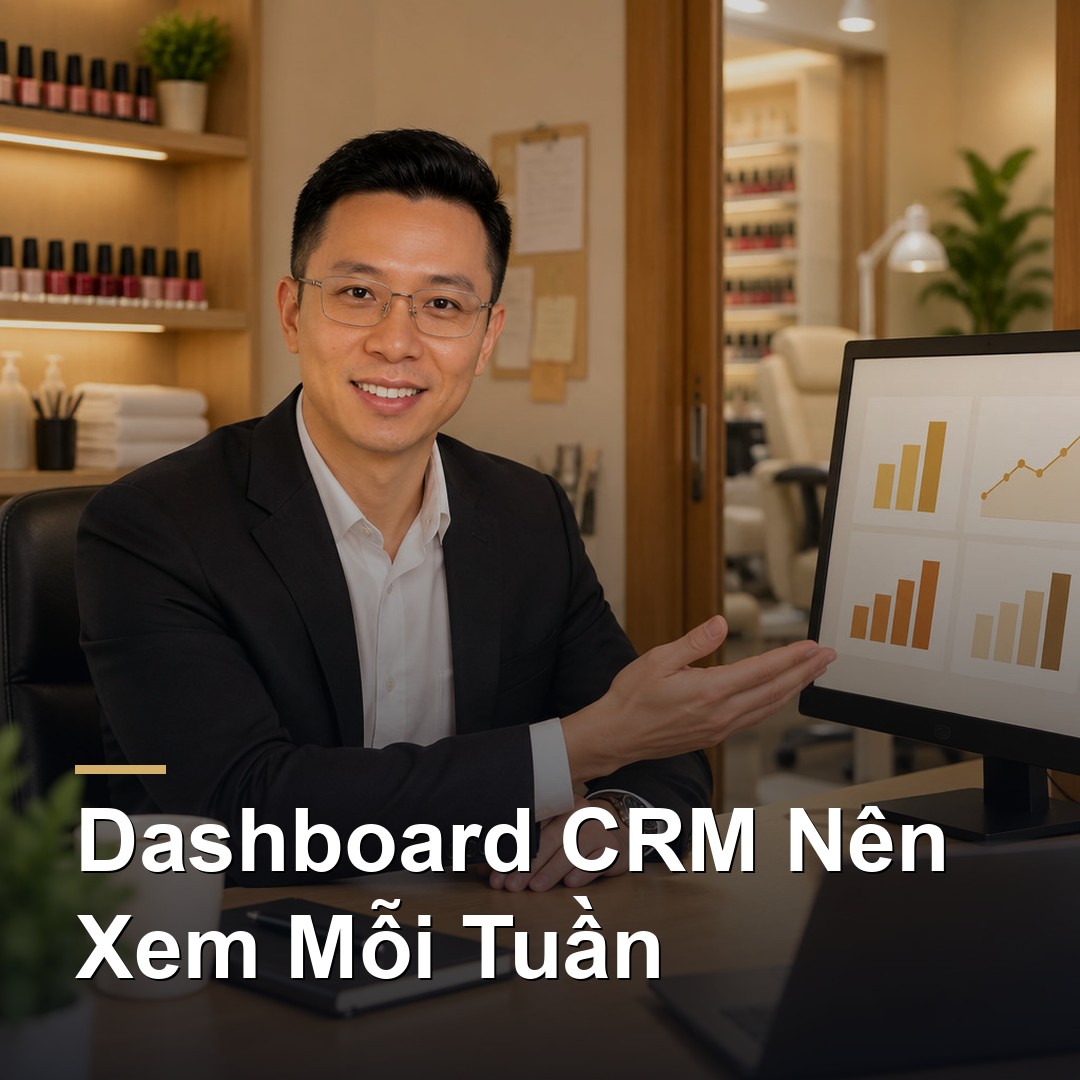 5.5: Dashboard CRM tối thiểu mà chủ tiệm nào cũng nên xem mỗi tuần