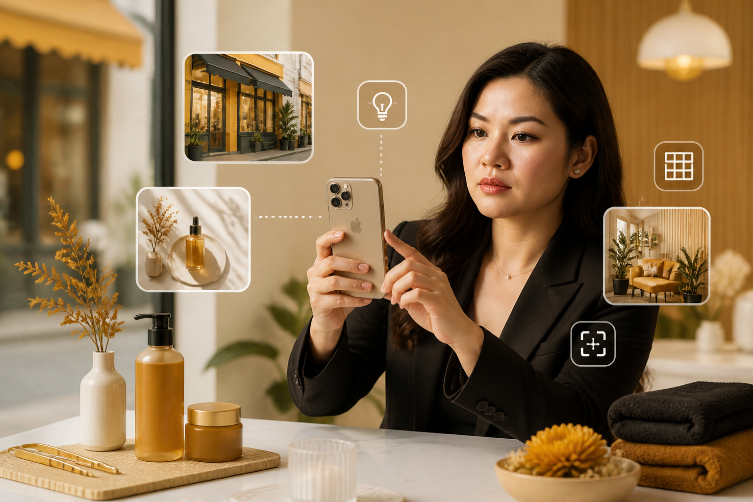 Chụp ảnh tiệm nail, spa, nhà hàng đẹp chuyên nghiệp chỉ bằng iPhone